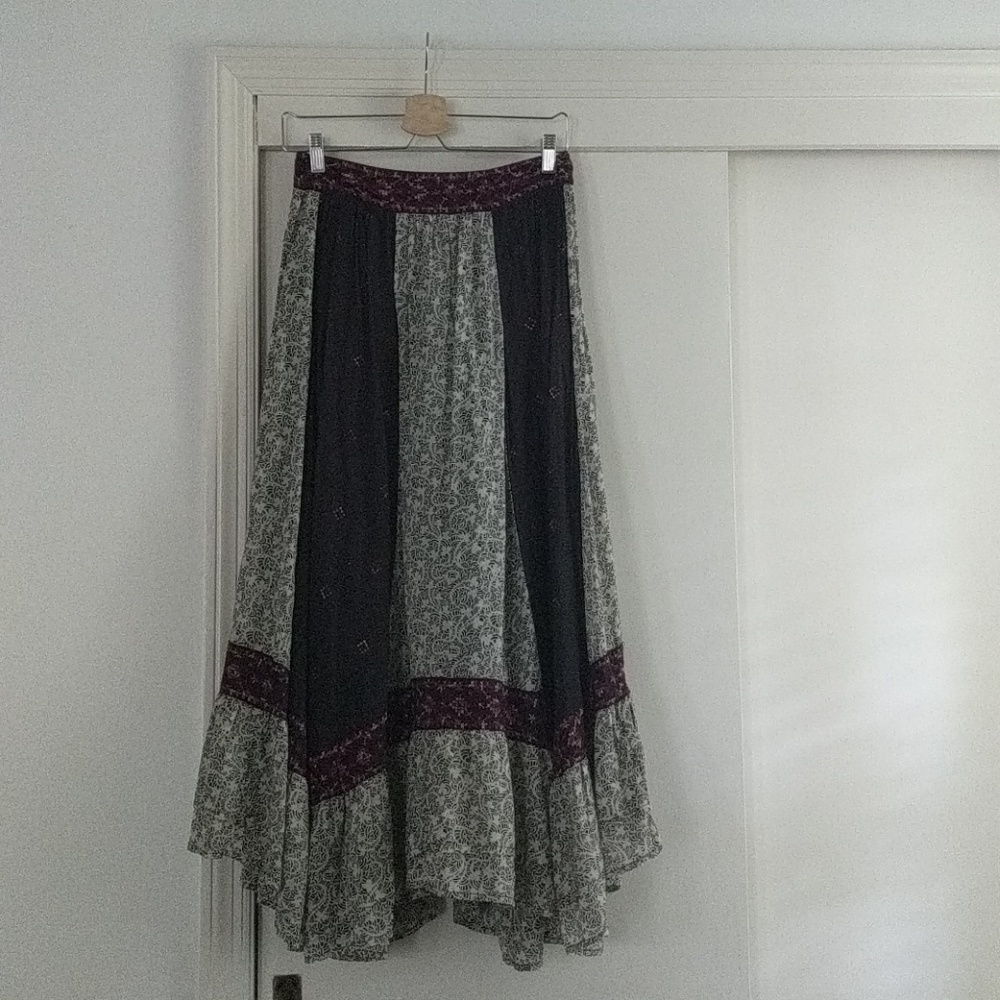 Free People Assymetrical Maxi Skirt